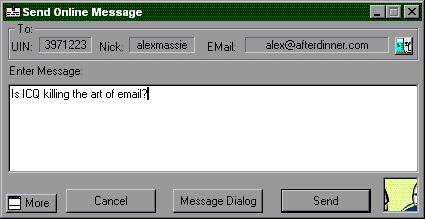 Is ICQ killing the art of email?